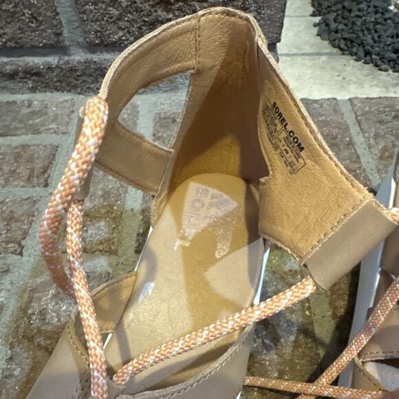 Sorel Cameron Flatform Lace-Up Wedge Sandals Size 9.5 - Picture 16 of 16
